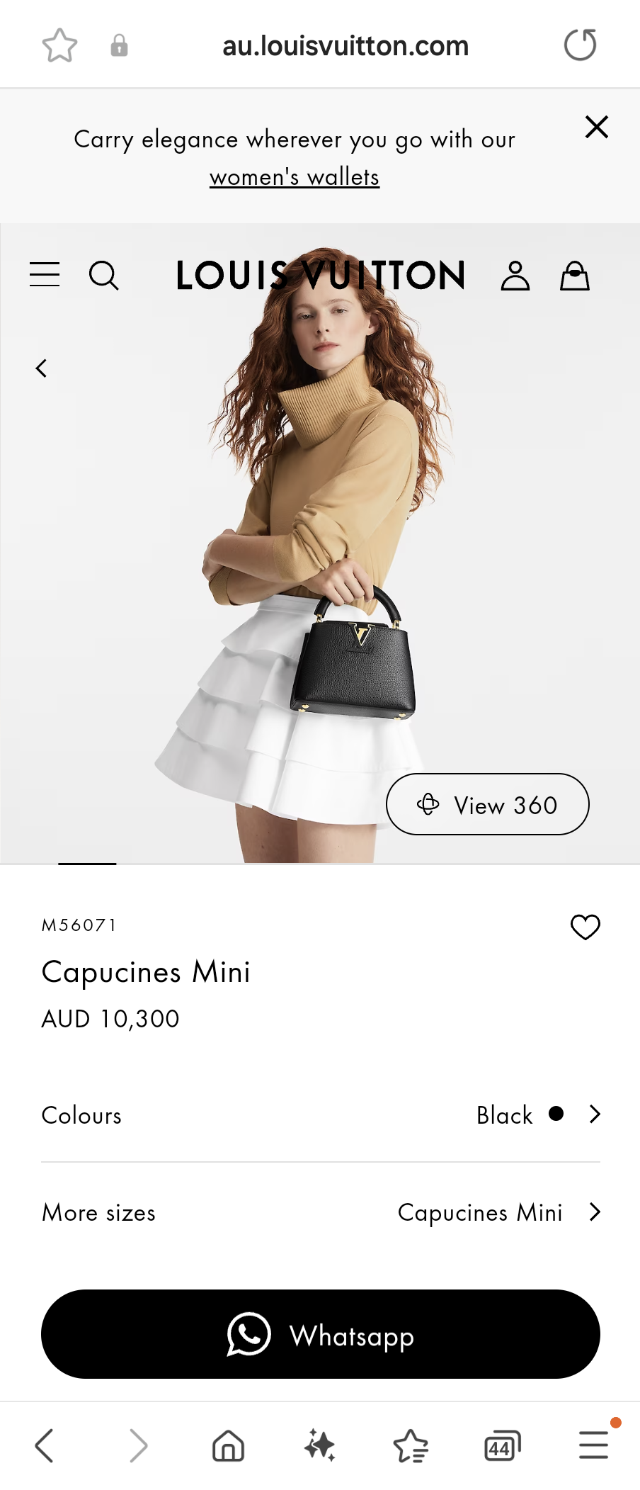 Louis Vuitton M56071 Capucines Mini