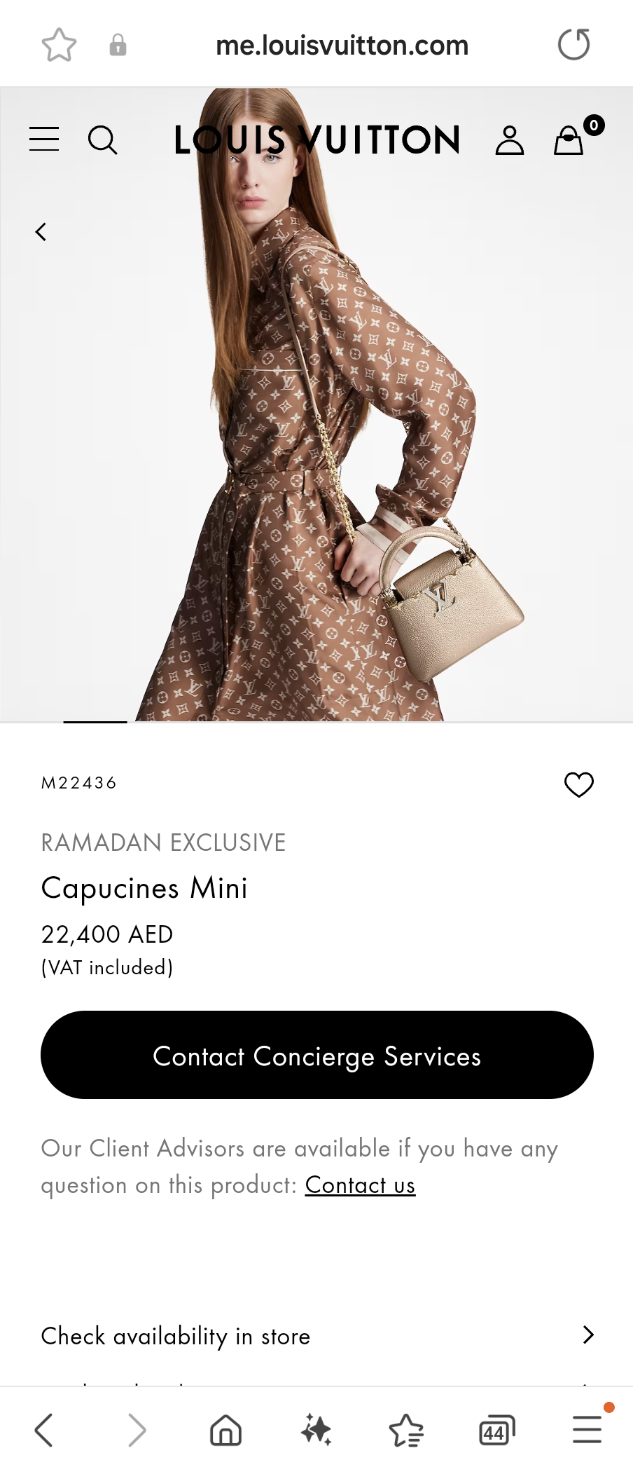 Louis Vuitton M22436 Capucines Mini