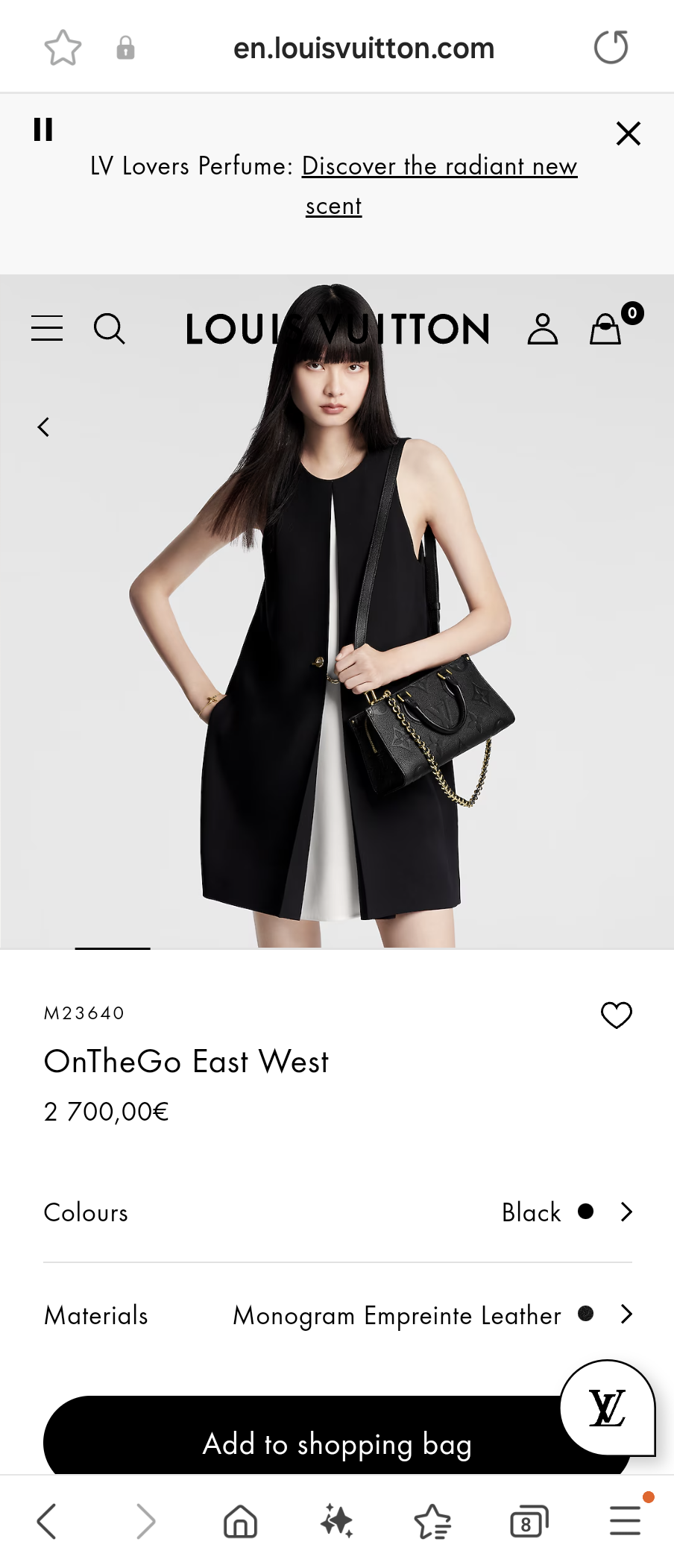 Louis Vuitton M23640 OnTheGo East West
