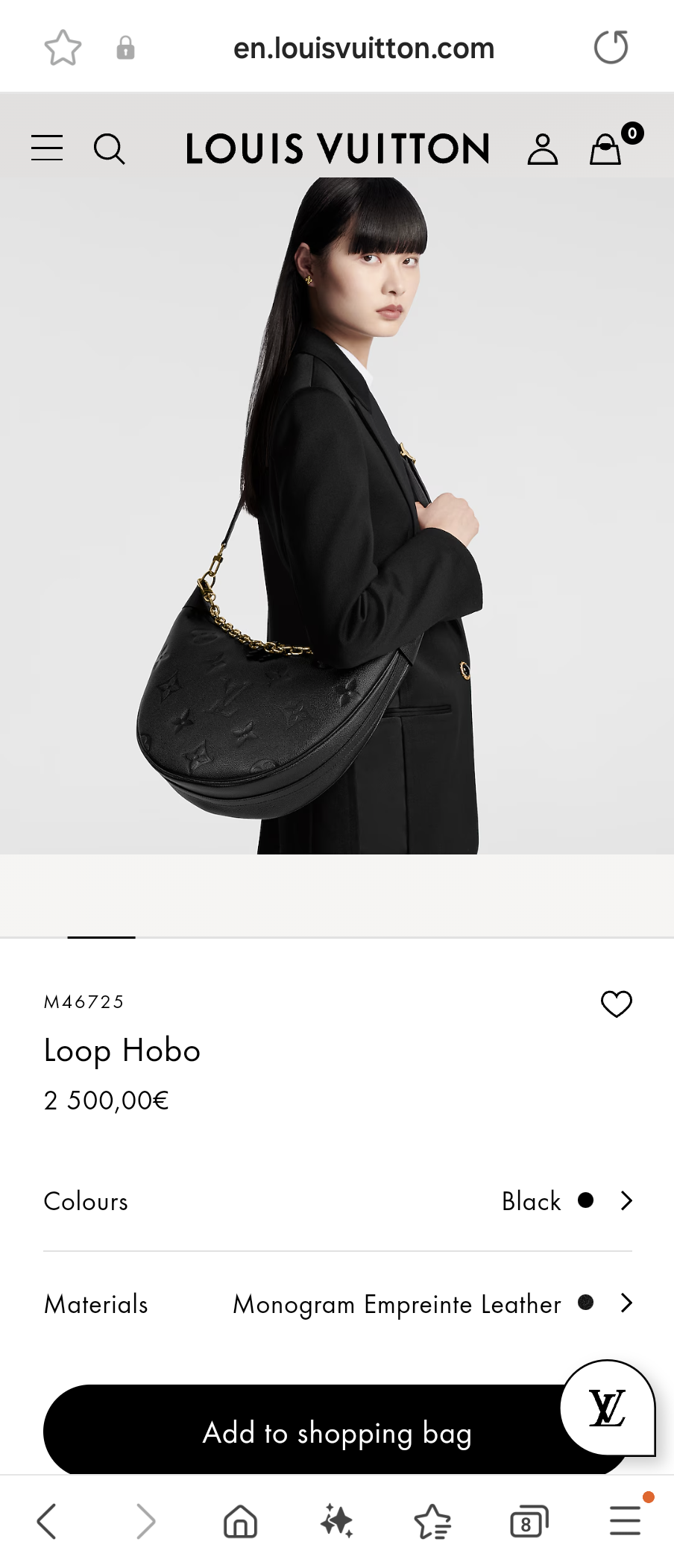 Louis Vuitton M46725 Loop Hobo