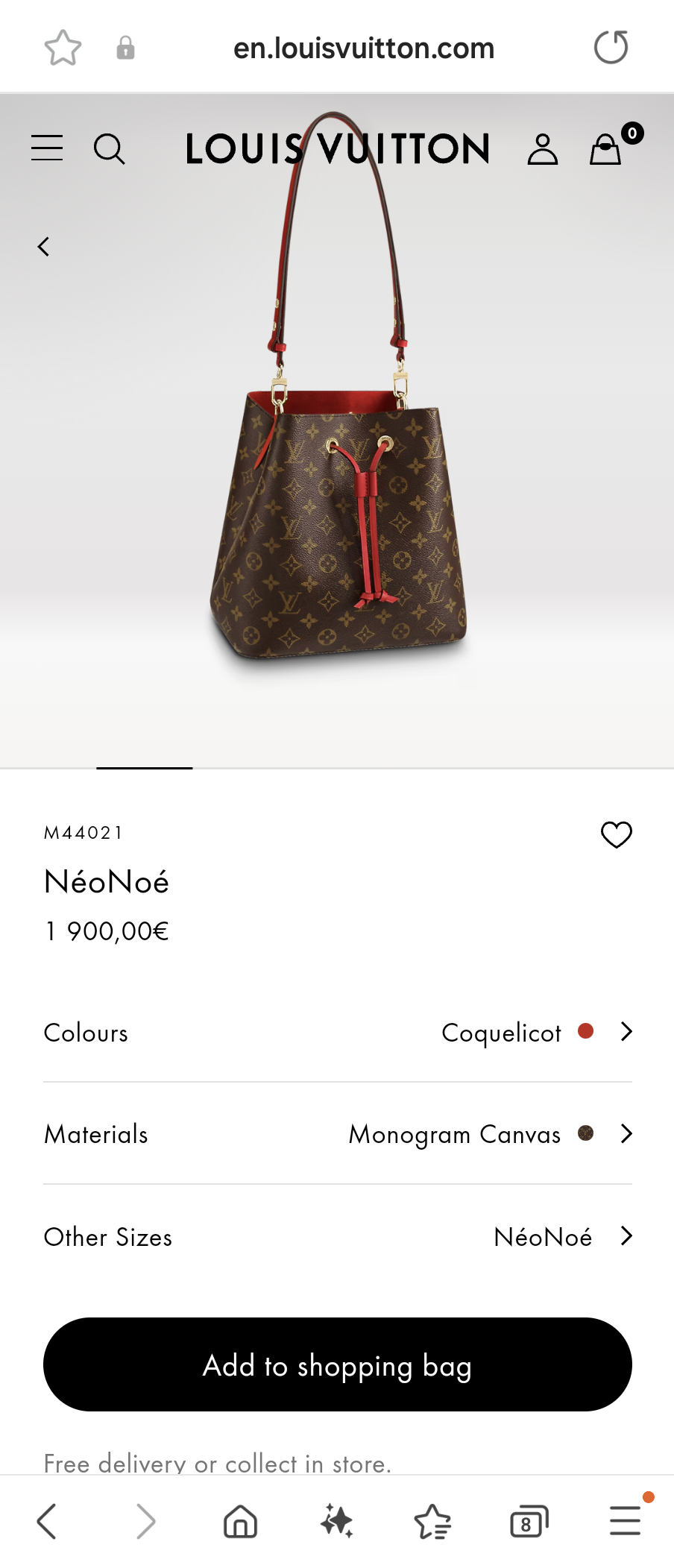 Louis Vuitton M44021 NéoNoé