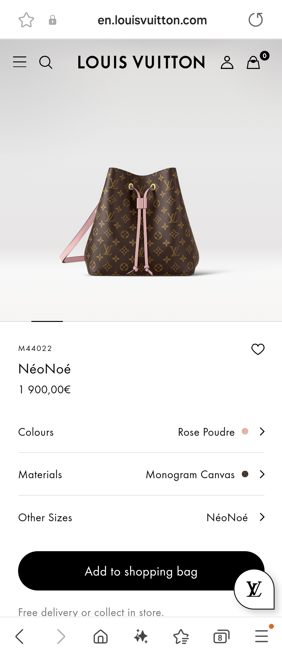 Louis Vuitton M44022 NéoNoé