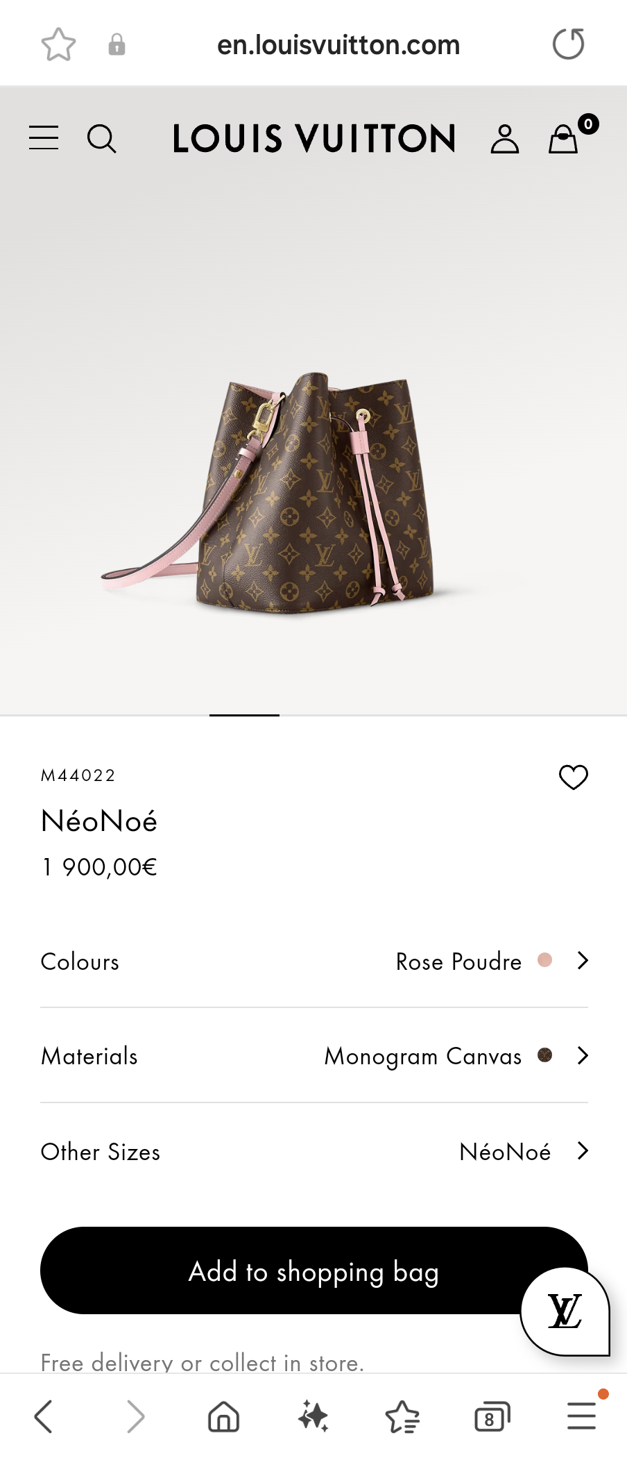 Louis Vuitton M44022 NéoNoé