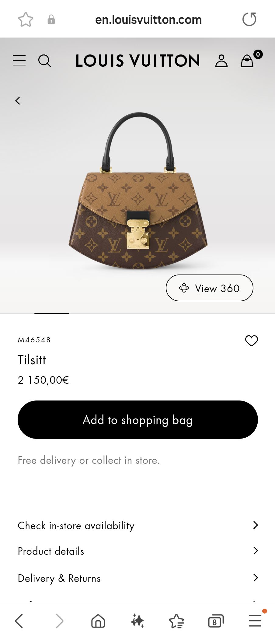 Louis Vuitton M46548 Tilsitt