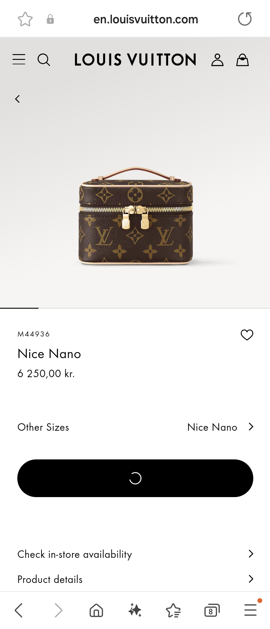 Louis Vuitton M44936 Nice Nano