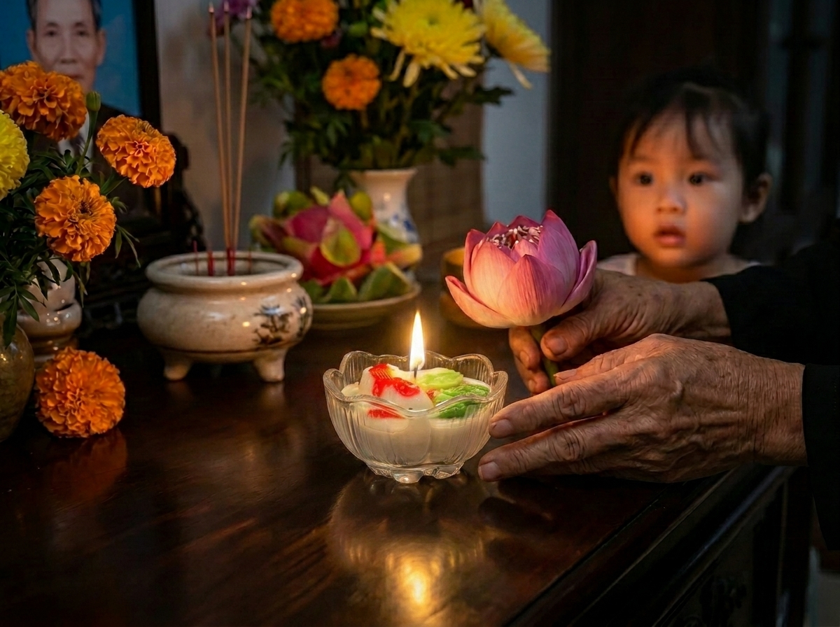 Nến cốc thủy tinh - Giải pháp thờ cúng an toàn cho gia đình có người già trẻ nhỏ