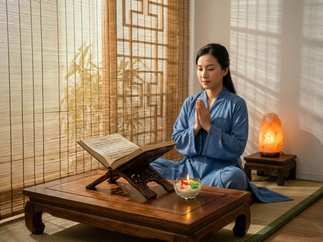 Tại sao thắp nến lại giúp tăng cường khả năng ghi nhớ khi tụng kinh?