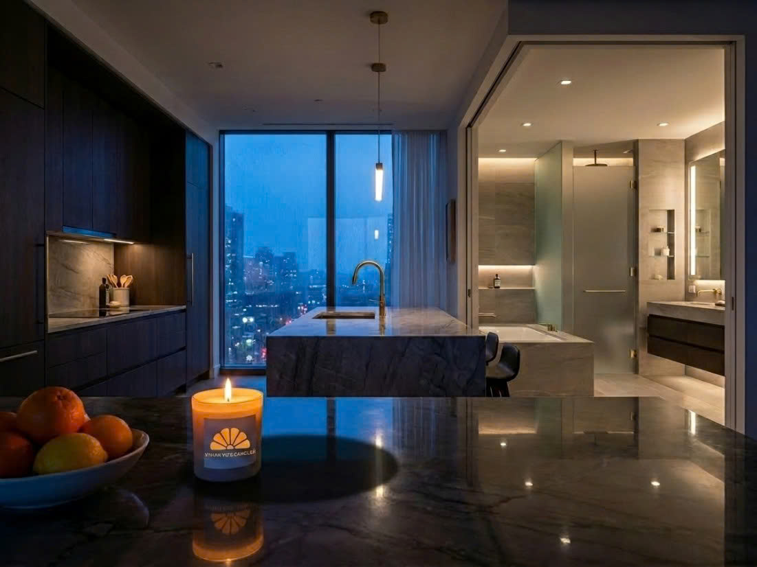 Công dụng khử mùi ẩm mốc, hôi hám tuyệt vời của nến thơm trong gian bếp và phòng tắm
