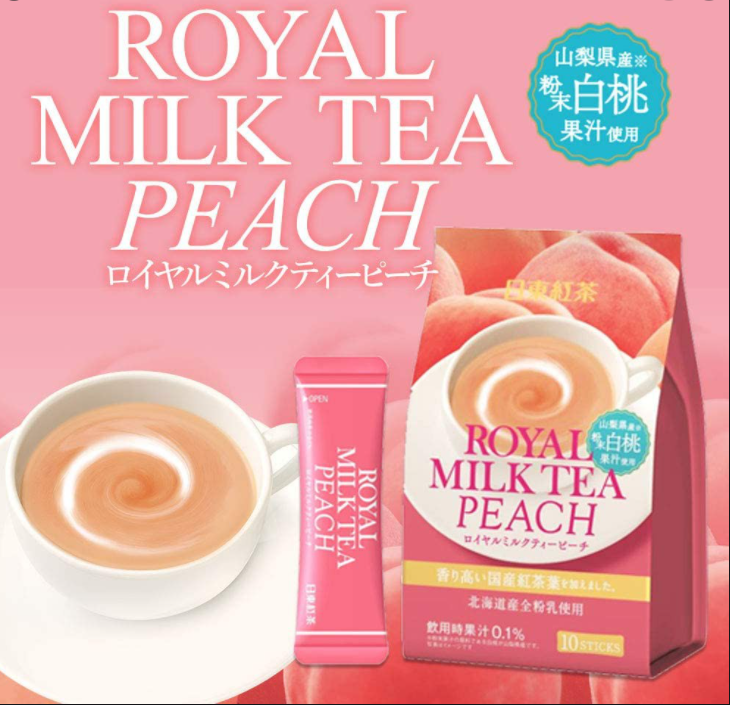Bột trà sữa Nitto Royal Peach Milk Tea 140g - vị đào