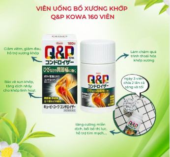 Viên uống bổ khớp Q&P Kowa Nhật Bản 180 viên