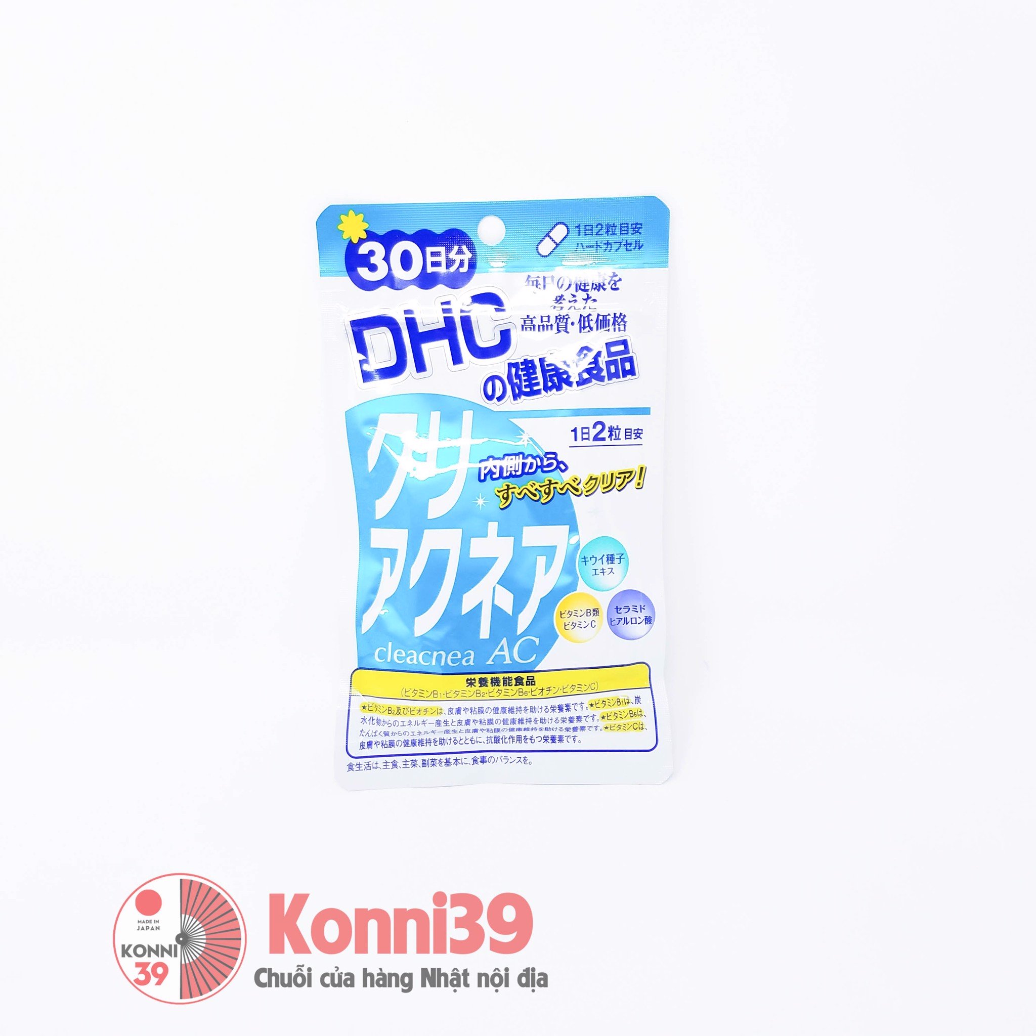 Viên uống trị mụn DHC Clear Acne 30 ngày