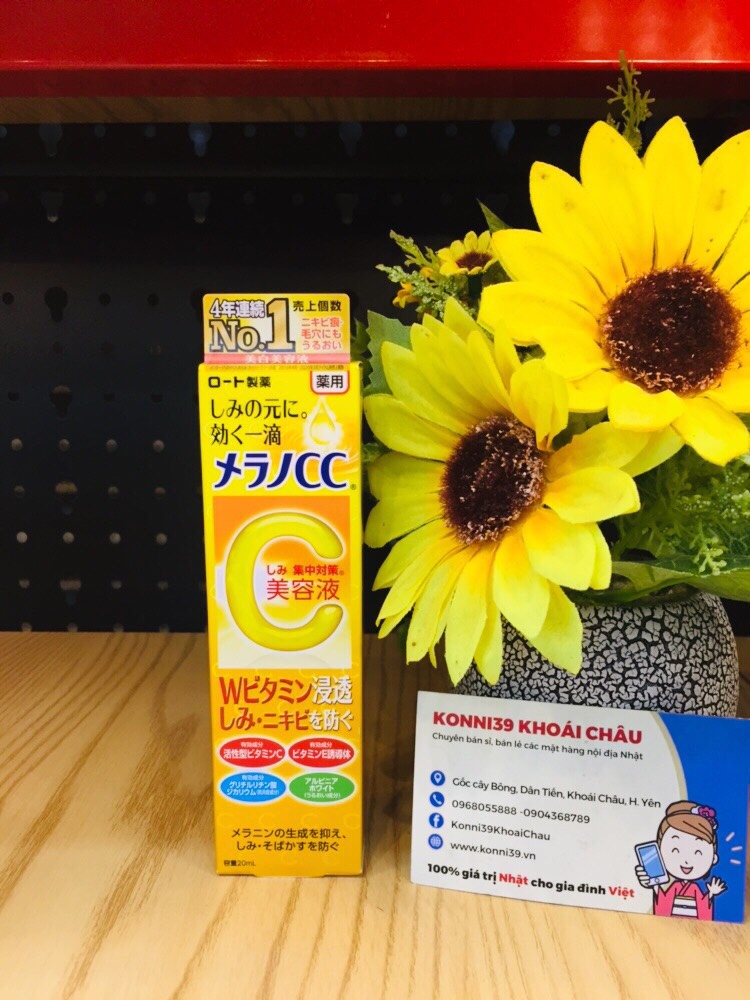 Tinh chất dưỡng trắng mờ thâm Melano Cc 20ml