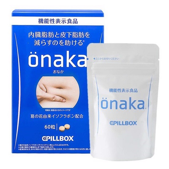 Viên Uống Giảm Mỡ Bụng ONAKA PILLBOX Nhật Bản 60 Viên