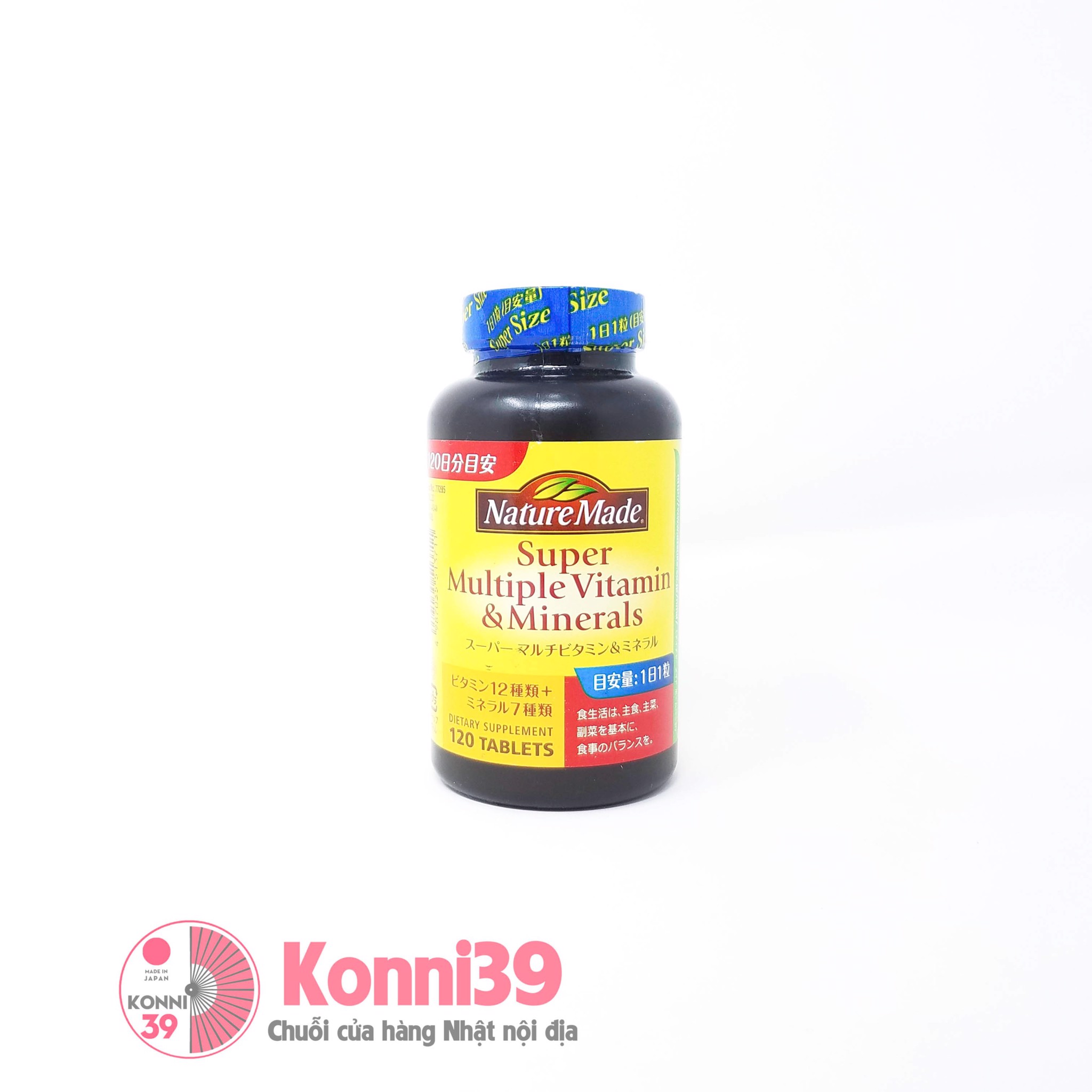 Viên uống bổ sung vitamin tổng hợp và khoáng Nature Made 120 viên