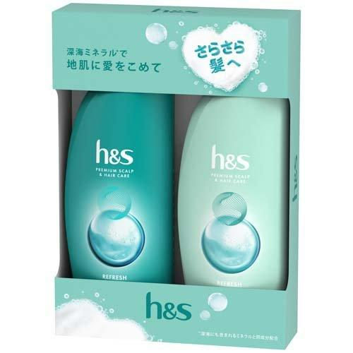 Dầu gội xả HS 370ml- Xanh lá bạc hà ( trị gàu- da dầu)
