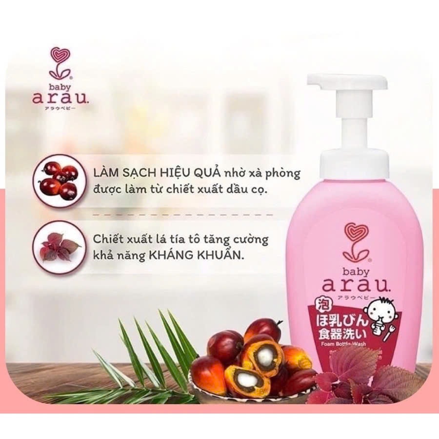 Nước Rửa Bình Thảo Mộc ARAU BABY 500ML