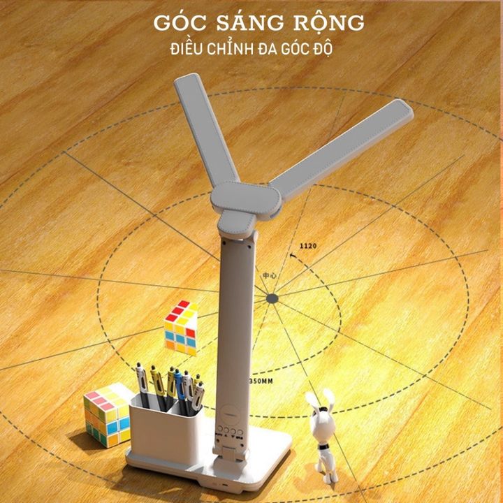 Đèn Bàn Học 3 Chế Độ Có Đồng Hồ Thích Hợp Cho Bé Học Chống Cận Thị