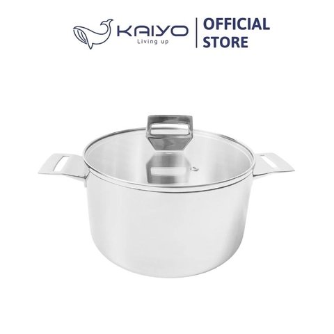 Nồi đúc inox 3 lớp đáy liền Try-Ply Kaiyo size 22cm