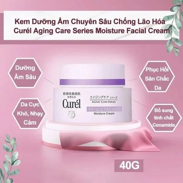Kem Dưỡng Ẩm Chuyên Sâu Cho Da Lão Hóa CUREL 40G