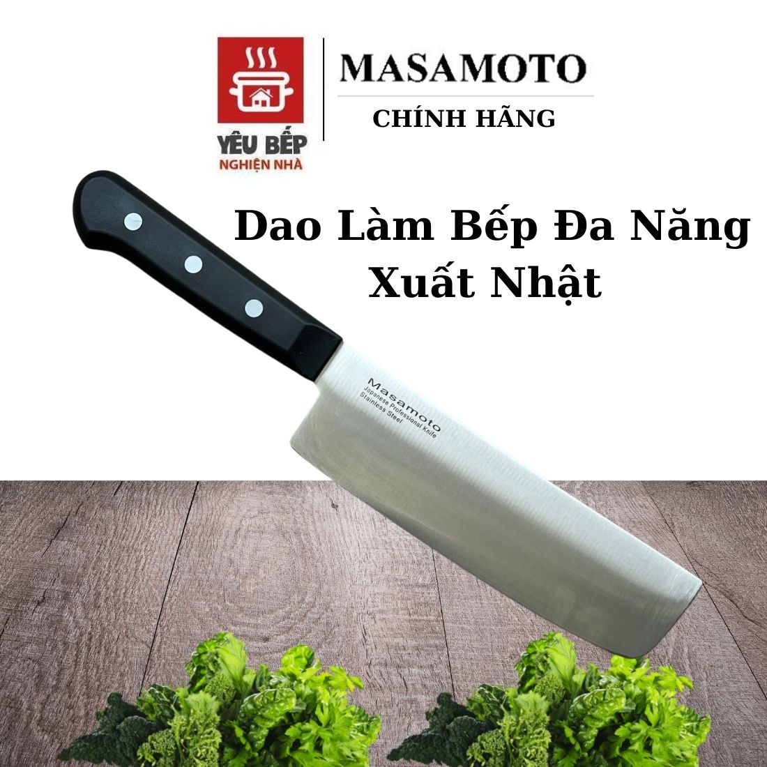 Dao thái Masamoto mũi vuông