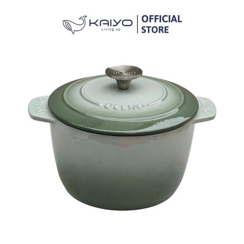 Nồi gang thành cao Oceno 20cm màu xanh đậm (navy)