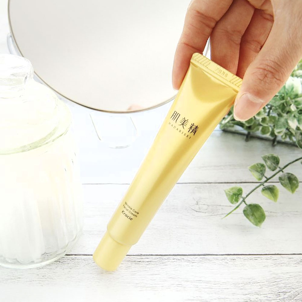 Kem Dưỡng Chống Nhăn Vùng Mắt, Khóe Miệng Kracie Hadabisei Wrinkle Care Facial Cream (30G)