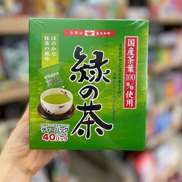 Trà Xanh Túi Lọc Asamiya Midori No Ocha Green Tea Bags Nhật Bản 40 Túi
