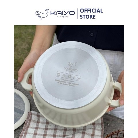 Nồi nhôm đúc thành cao đáy từ nguyên khối Elegant