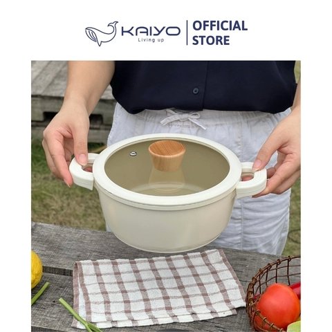 Nồi nhôm đúc đáy từ nguyên khối Elegant Kaiyo, 20cm