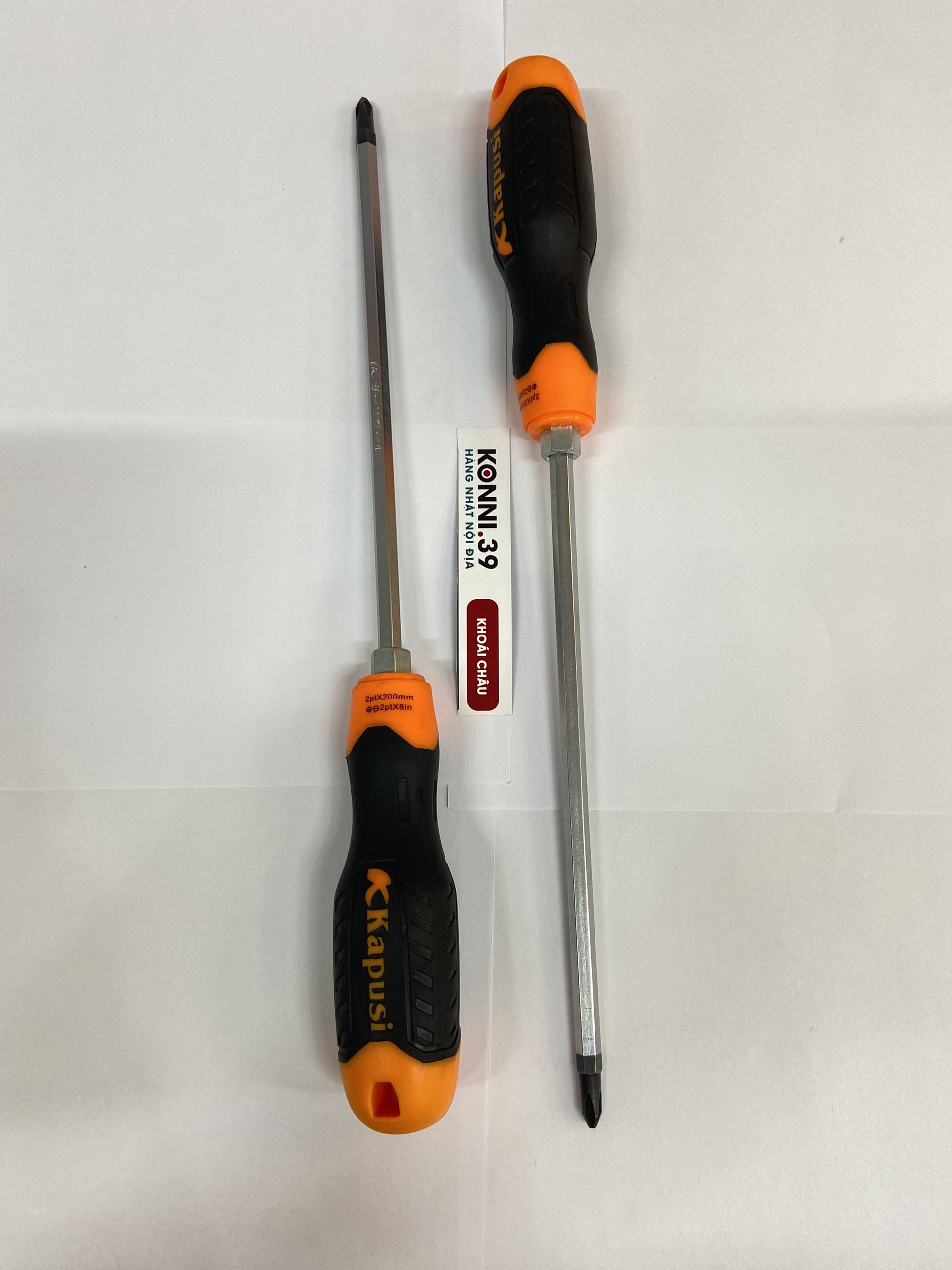 Tua vít 1 đầu BAKE 6 dài 200mm_Kapusi cam đen