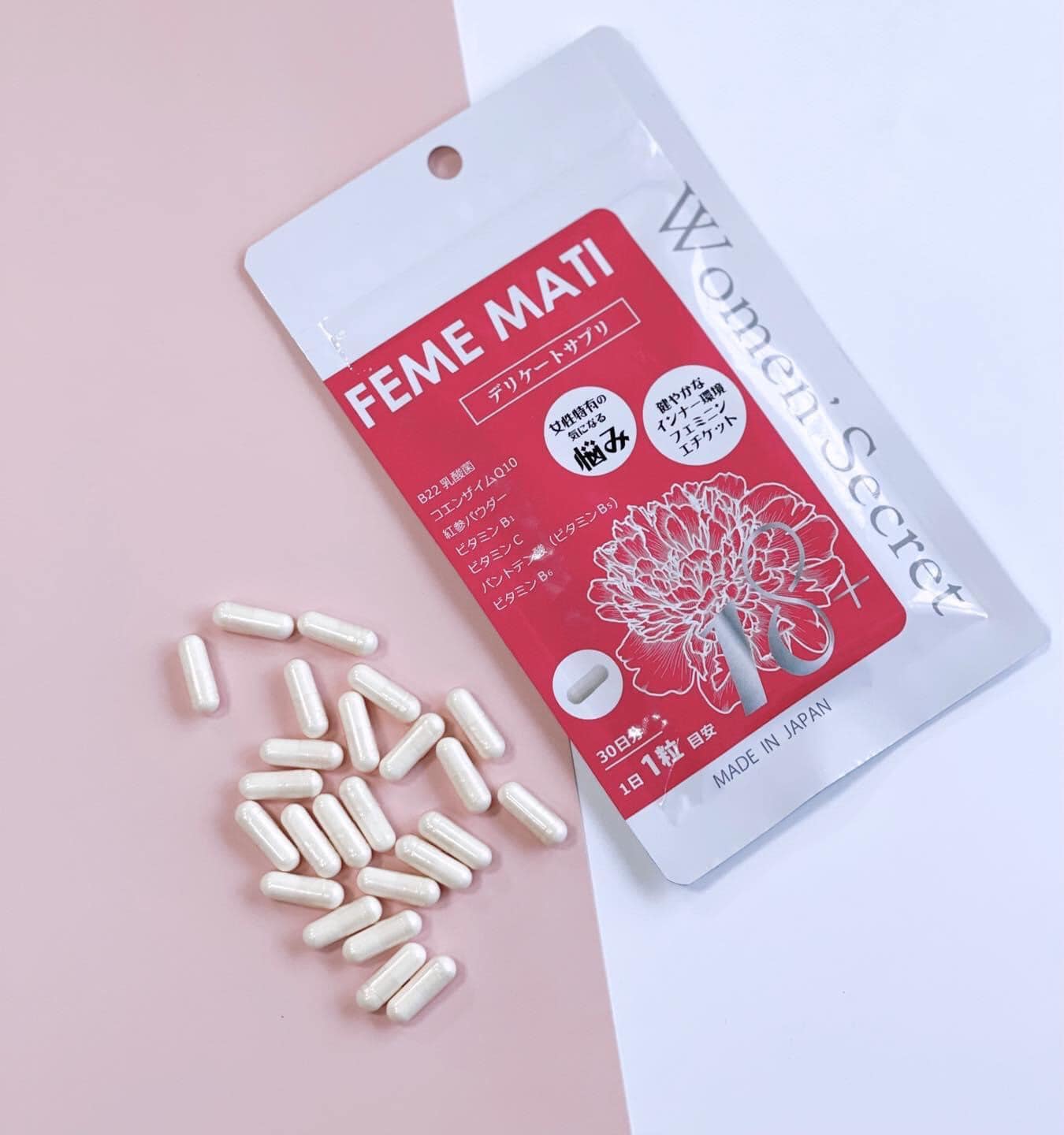 Men phụ khoa FEME MATI làm sạch, se khít vùng kín 30 viên uống