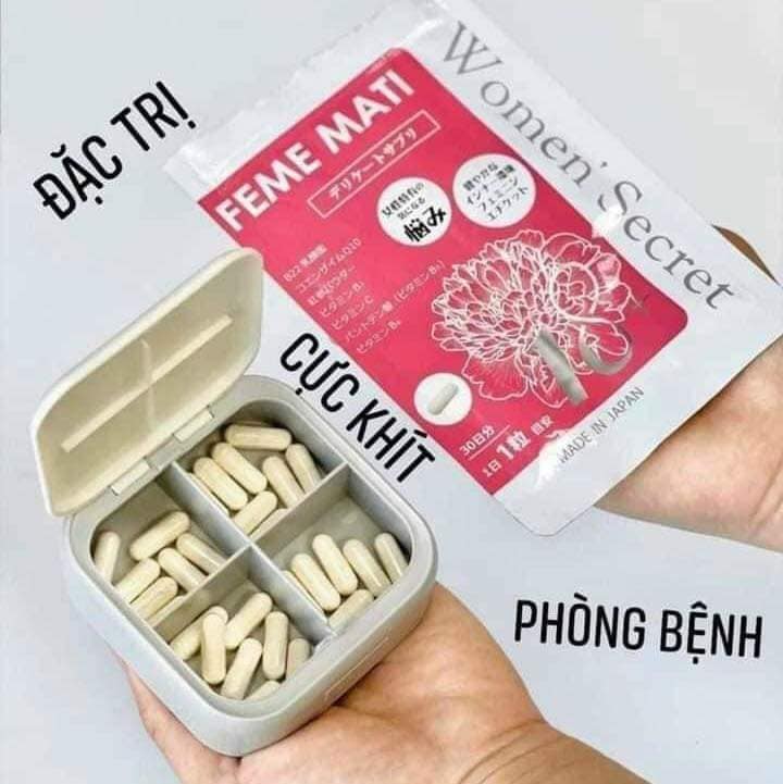 Men phụ khoa FEME MATI làm sạch, se khít vùng kín 30 viên uống