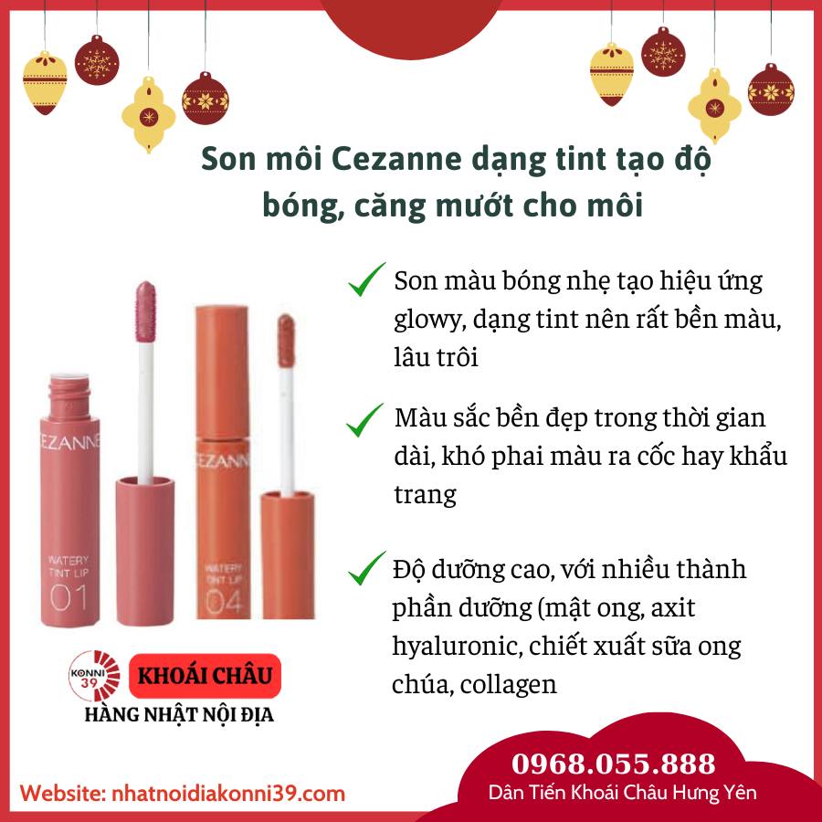 Son môi Cezanne Lip Color Shield 3.7g -04 Mellow Pink
