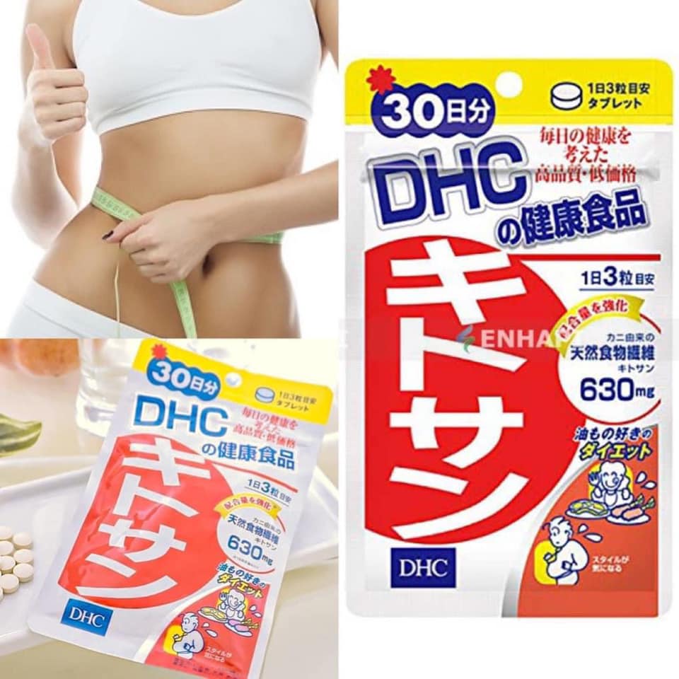 Viên uống giảm béo bụng DHC Chitosan 20 ngày