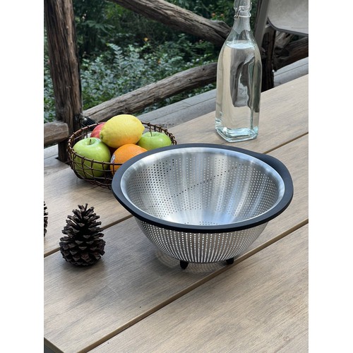 Rổ inox cao cấp có chân đế Kaiyo, size 29cm