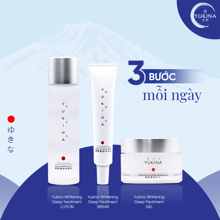 Sét trị nám, trắng da chuyên sâu Yukina (Lotion, Serum, kem dưỡng)