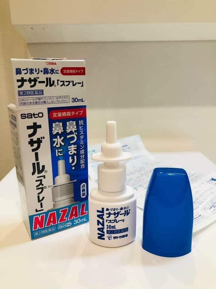 Xịt Trị Viêm Xoang, Viêm Mũi, Nghẹt Mũi, Sổ Mũi Sato Nazal