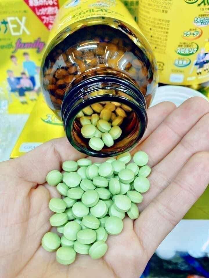 Viên Uống Tảo Vàng Spirulina EX Cao Cấp Set 2 Lọ x 2000 Viên