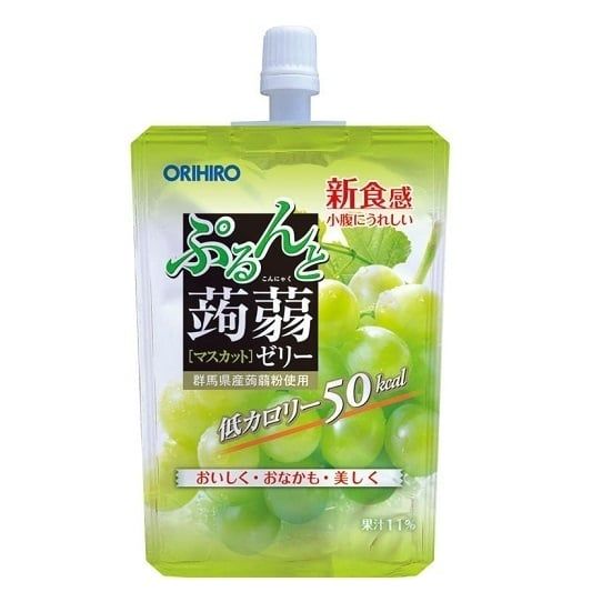Thạch vị nho xanh dạng túi đứng Orihiro muscat jelly 130g