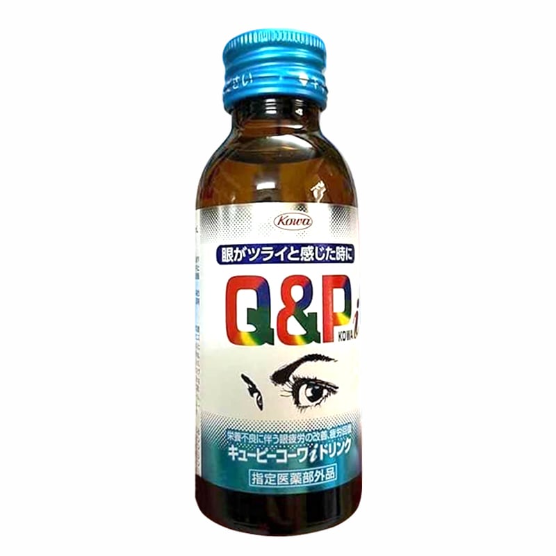 Nước Uống Bổ Mắt Kowa Q&P Nhật Bản 10 Chai x 100Ml