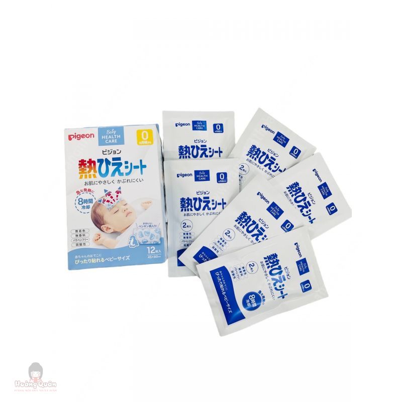 Dán hạ sốt cho bé pigeon 12 miếng