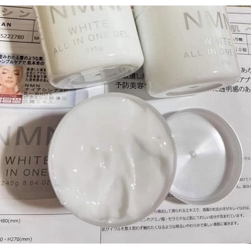 Gel dưỡng ẩm NMN White All-in-One dạng gel dưỡng ẩm, làm sáng da 245g