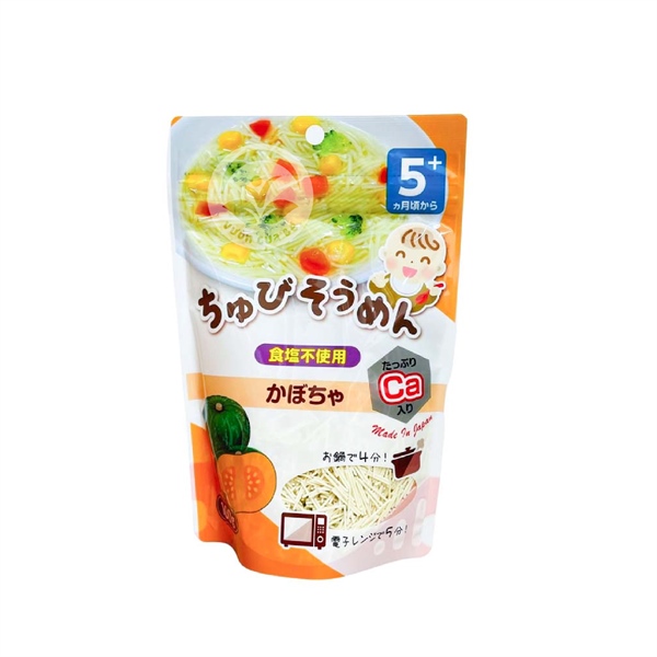 Mì Chubi somen vị bí đỏ 5m+ bổ sung canxi