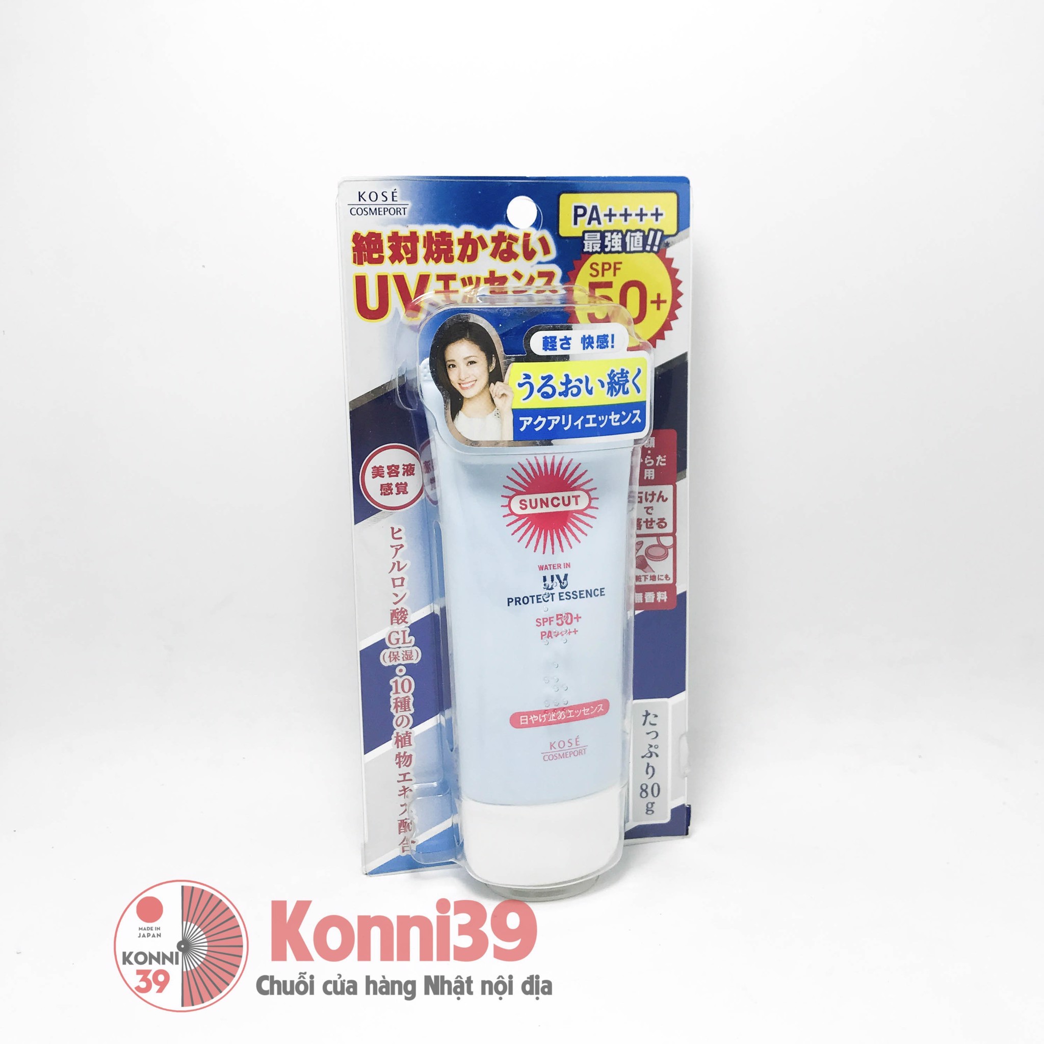 Kem chống nắng Kose Suncut UV Protect Essence SPF50+ PA++++ 80g