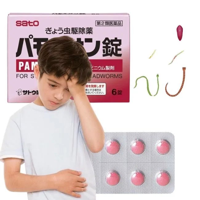 Viên Uống Tẩy Giun Sato Dùng Cho Trẻ Từ 5 Tuổi