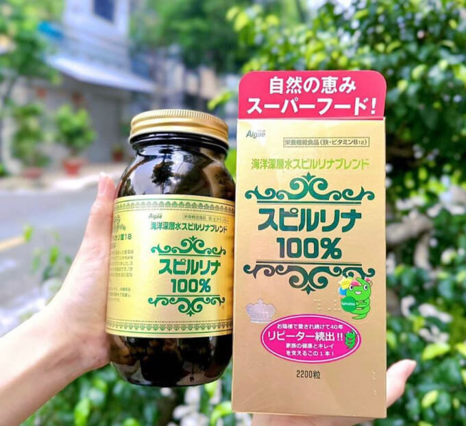 Viên Uống Tảo Xoắn Algae Spirulina 2200 Viên