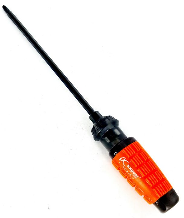 Tua vít 2 ĐẦU 6 dài 180mm_Kapusi cán cam (vĩ)