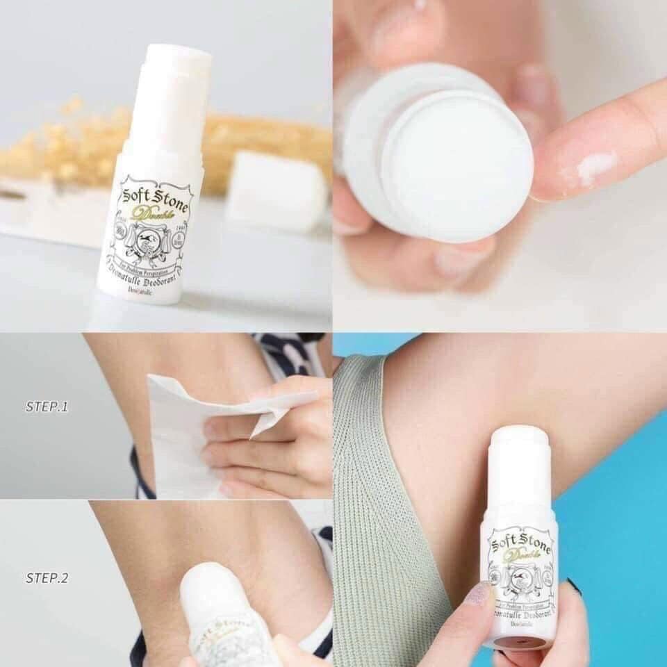 Lăn nách đá khoáng Softstone Double Deonatulle 20g (mẫu mới).