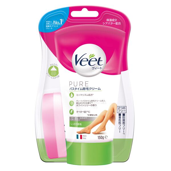 Kem Tẩy Lông Veet Pure - Chiết Xuất Bơ Hạt Mỡ 150Gr
