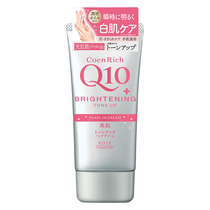Kem Tay Kose Coenrich Q10+ Brightening Tone Up Dưỡng Ẩm Và Nâng Tone Đều Màu 80g